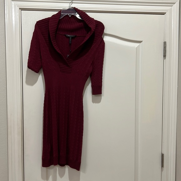 Bcbg sweater dress burgundy - Picture 3 of 6